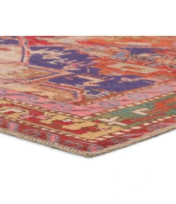 Vibe by Jaipur Living Garcia Sancho GAR02 Orange - Purple 5 ft. X 8 ft. Rectangle Rug