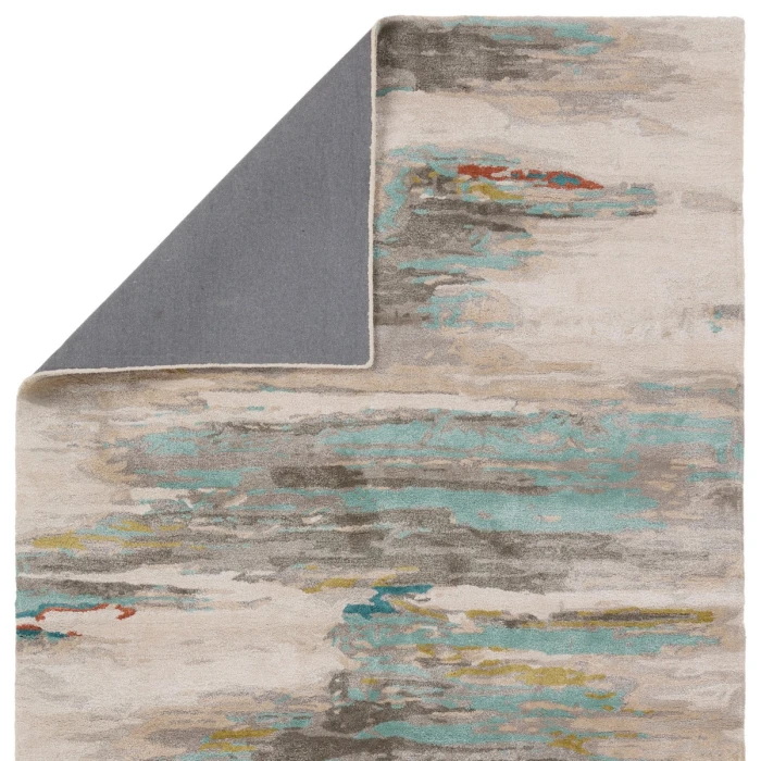 Jaipur Living Ryenn Handmade Abstract Gray/ Blue Area Rug (12'X15')