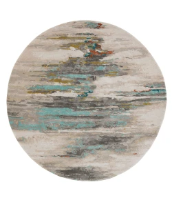 Jaipur Living Genesis Ryenn GES06 Gray - Blue 6 ft. Rnd Round Rug