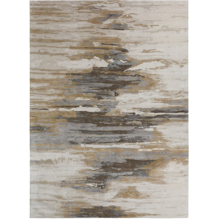 Jaipur Living Ryenn Handmade Abstract Cream/ Gold Area Rug (12'X15')