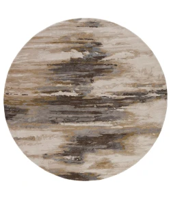 Jaipur Living Genesis Ryenn GES07 Cream - Gold 8 ft. Rnd Round Rug