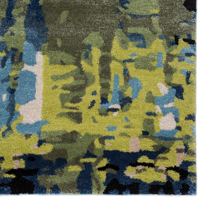 Jaipur Living Matcha Handmade Abstract Blue/ Green Area Rug (8'X11')