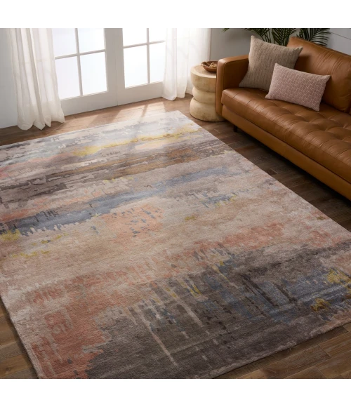 Jaipur Living Benna Handmade Abstract Blush/ Light Blue Area Rug (5'X8')