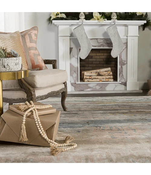 Jaipur Living Benna Handmade Abstract Blush/ Light Blue Area Rug (5'X8')