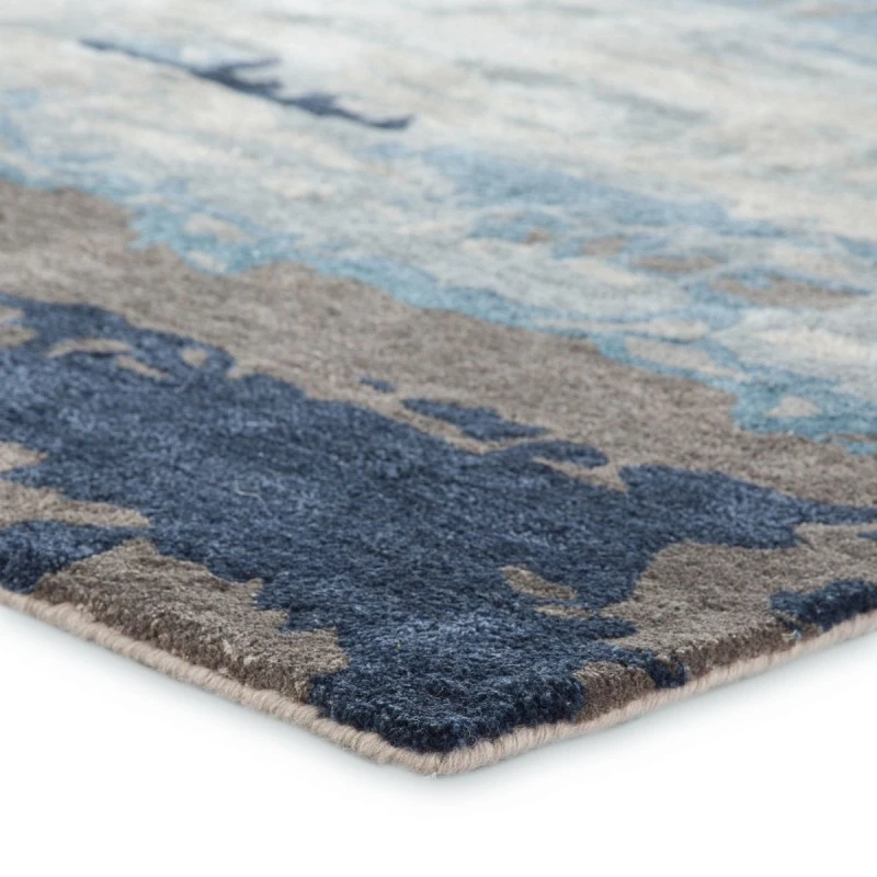Jaipur Living Benna Handmade Abstract Blue/ Gray Area Rug (5'X8')