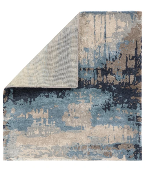 Jaipur Living Benna Handmade Abstract Blue/ Gray Area Rug (5'X8')