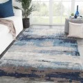 Jaipur Living Benna Handmade Abstract Blue/ Gray Area Rug (5'X8')