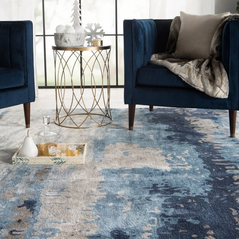 Jaipur Living Benna Handmade Abstract Blue/ Gray Area Rug (5'X8')