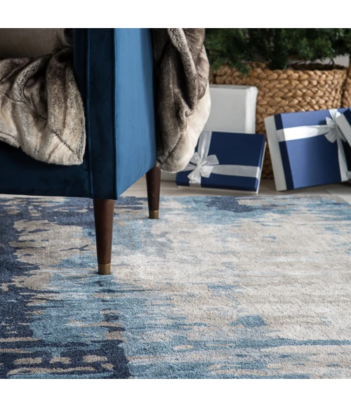 Jaipur Living Benna Handmade Abstract Blue/ Gray Area Rug (5'X8')