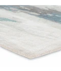 Jaipur Living Ryenn Handmade Abstract Teal/ Gray Area Rug (5'X8')