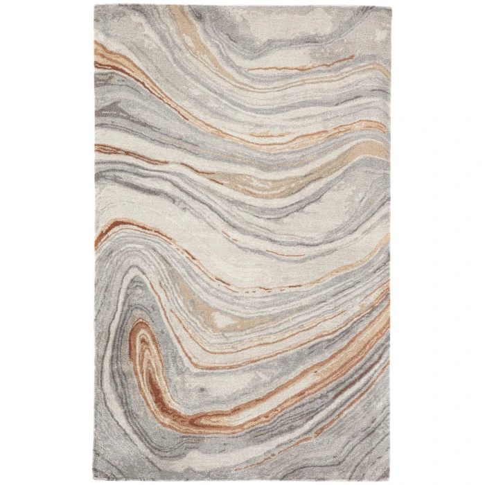 Jaipur Living Atha Handmade Abstract Copper/ Gray Area Rug (2'X3')