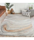 Jaipur Living Atha Handmade Abstract Copper/ Gray Area Rug (12'X15')
