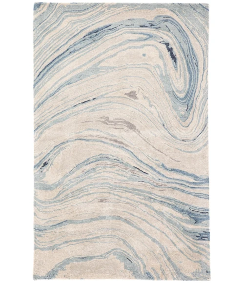 Jaipur Living Atha Handmade Abstract Blue/ Gray Area Rug (6'X9')