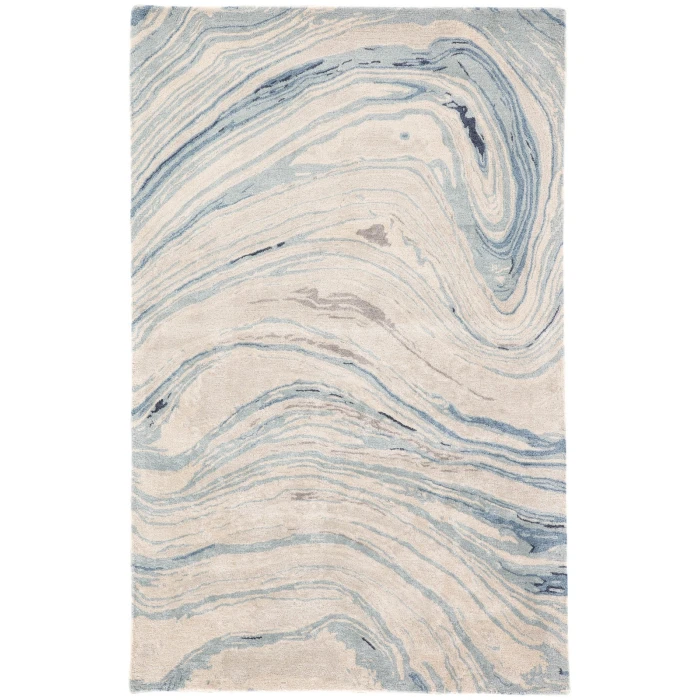 Jaipur Living Atha Handmade Abstract Blue/ Gray Area Rug (6'X9')