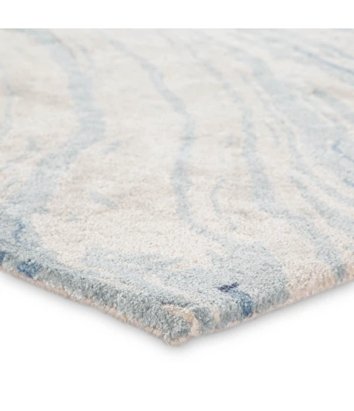 Jaipur Living Atha Handmade Abstract Blue/ Gray Area Rug (6'X9')