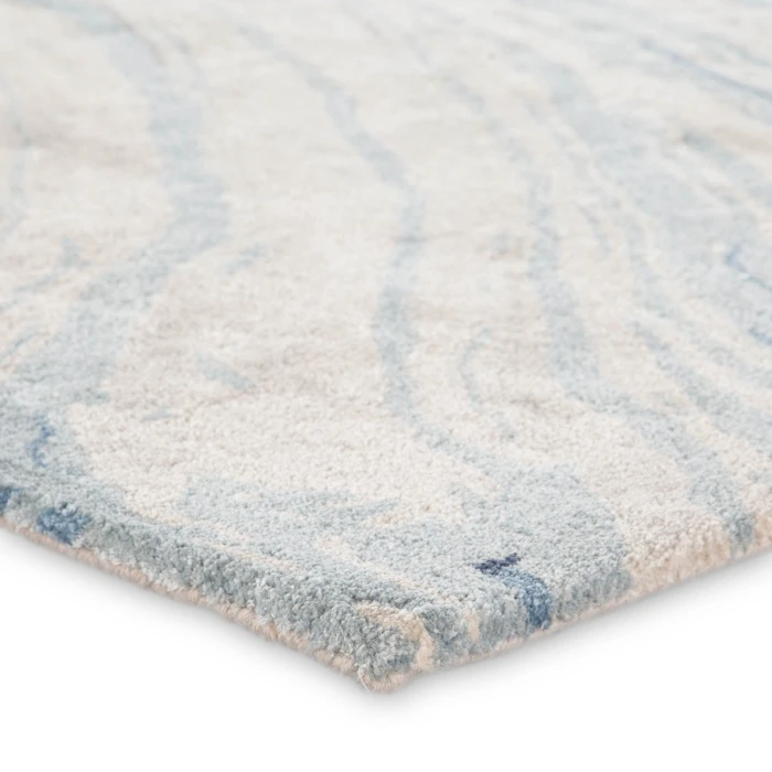 Jaipur Living Atha Handmade Abstract Blue/ Gray Runner Rug (3'X10')