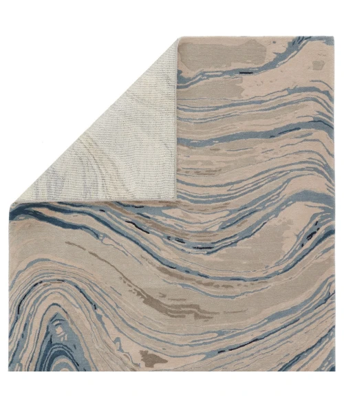 Jaipur Living Atha Handmade Abstract Blue/ Gray Area Rug (6'X9')