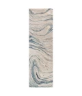 Jaipur Living Atha Handmade Abstract Blue/ Gray Runner Rug (3'X10')