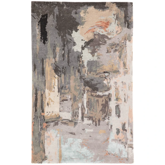 Jaipur Living Luella Handmade Abstract Gray/ Blush Area Rug (5'X8')