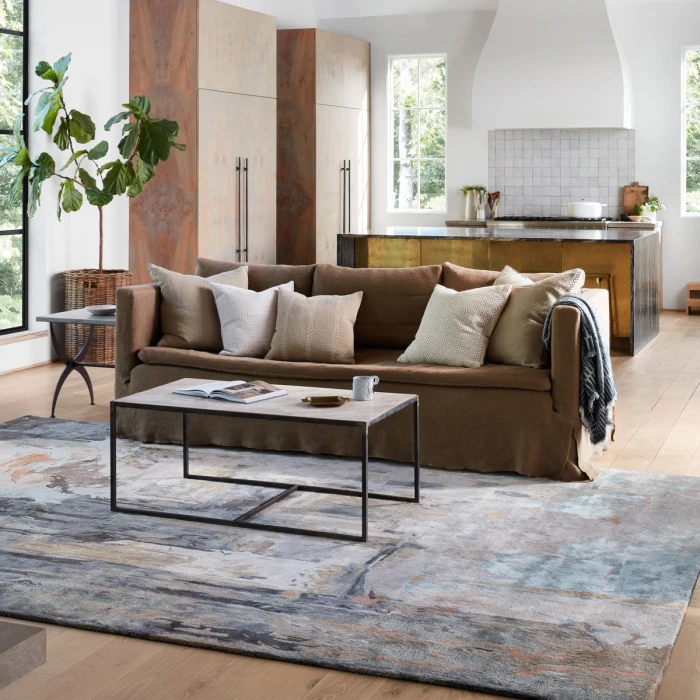 Jaipur Living Luella Handmade Abstract Gray/ Blush Area Rug 12'X18'