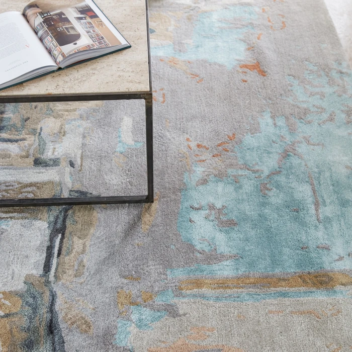 Jaipur Living Luella Handmade Abstract Gray/ Blush Area Rug 12'X18'