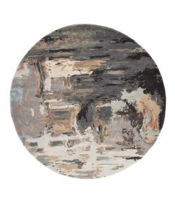 Jaipur Living Genesis Luella GES25 Gray/Blush 6 ft. X 6 ft. Round Rug
