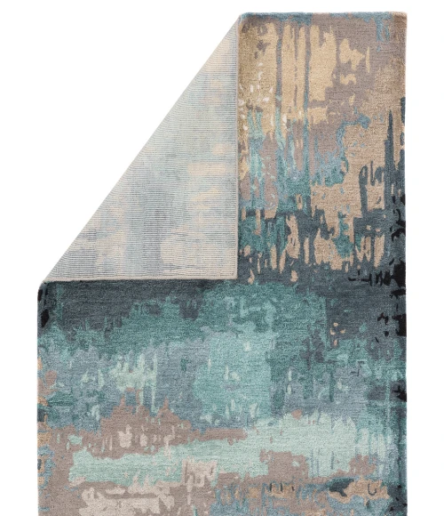 Jaipur Living Benna Handmade Abstract Blue/ Gray Area Rug (5'X8')