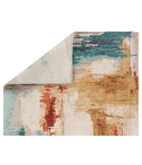 Jaipur Living Swisher Handmade Abstract Blue/ Red Area Rug (2'X3')