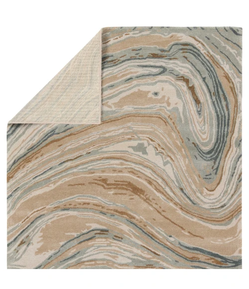 Jaipur Living Atha Handmade Abstract Tan/ Gray Area Rug (2'X3')