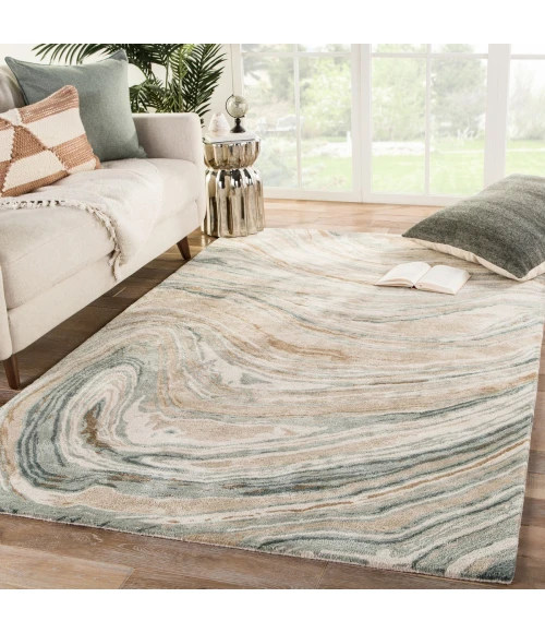 Jaipur Living Atha Handmade Abstract Tan/ Gray Area Rug (2'X3')