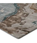 Jaipur Living Conley Handmade Abstract Teal/ Light Gray Area Rug (2'X3')
