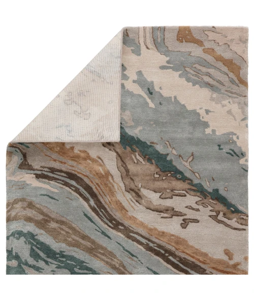 Jaipur Living Conley Handmade Abstract Teal/ Light Gray Area Rug (2'X3')