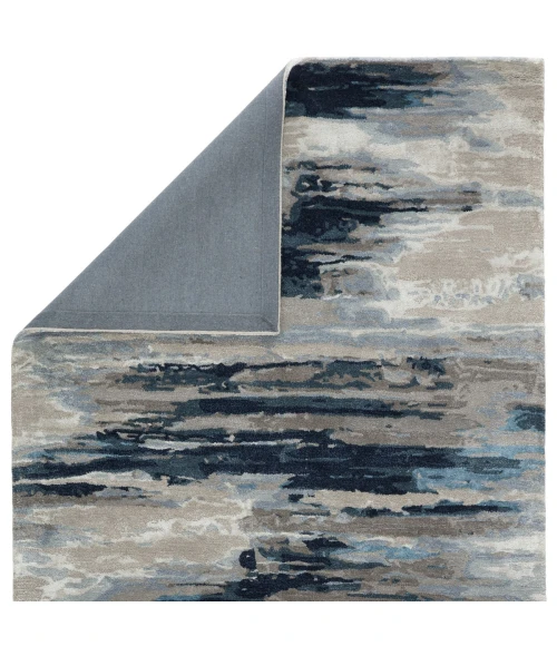 Jaipur Living Ryenn Handmade Abstract Dark Blue/ Gray Area Rug (8'X11')