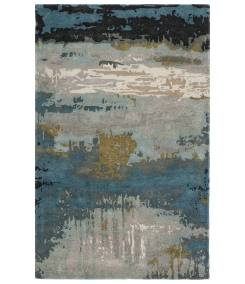 Jaipur Living Benna Handmade Abstract Black/ Green Area Rug (5'X8')