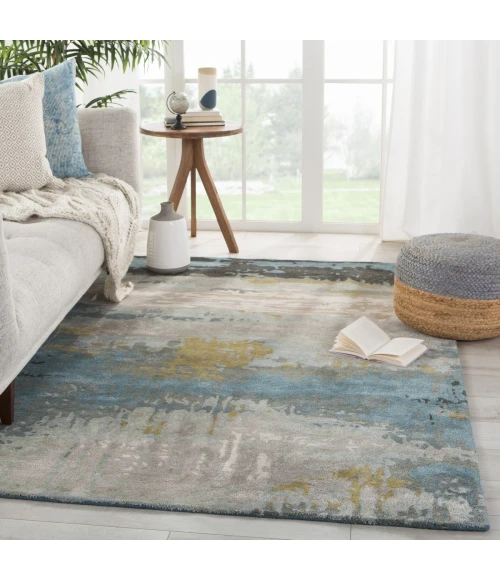 Jaipur Living Benna Handmade Abstract Black/ Green Area Rug (5'X8')