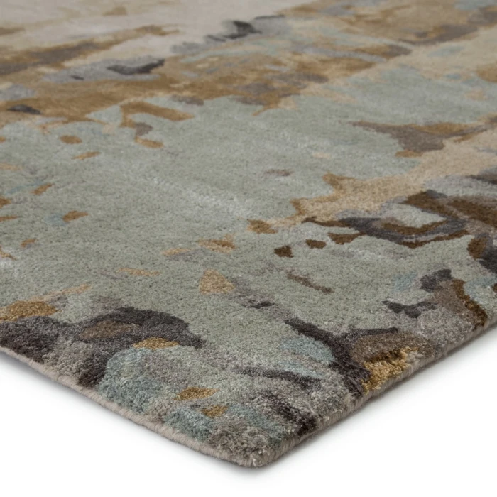 Jaipur Living Matcha Handmade Abstract Gray/ Gold Area Rug (8'X11')
