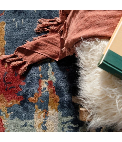 Jaipur Living Matcha Handmade Abstract Multicolor/ Red Area Rug (8'X11')