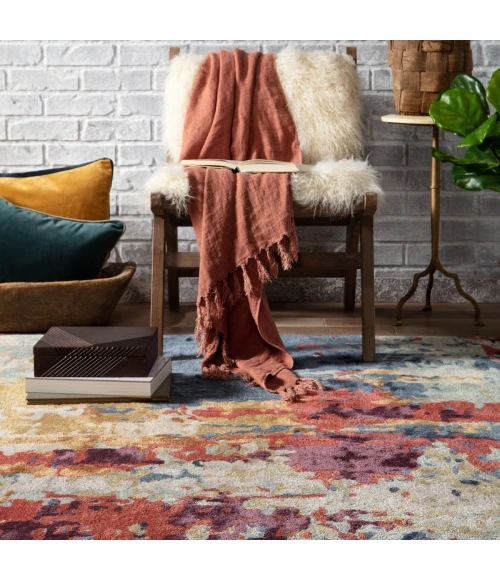 Jaipur Living Matcha Handmade Abstract Multicolor/ Red Area Rug (8'X11')