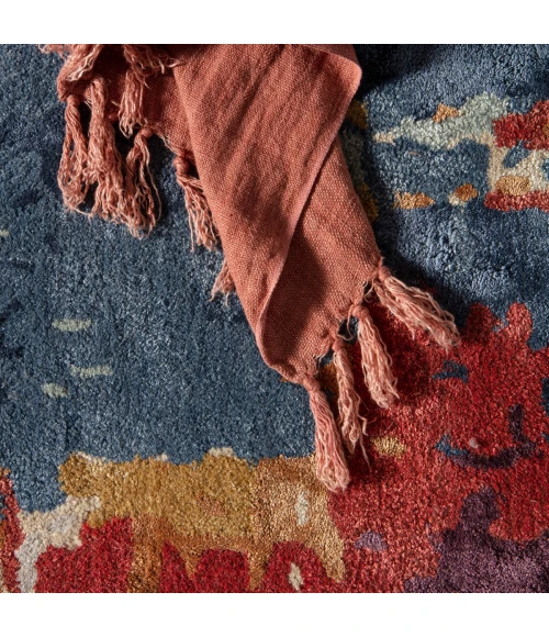 Jaipur Living Matcha Handmade Abstract Multicolor/ Red Area Rug (8'X11')