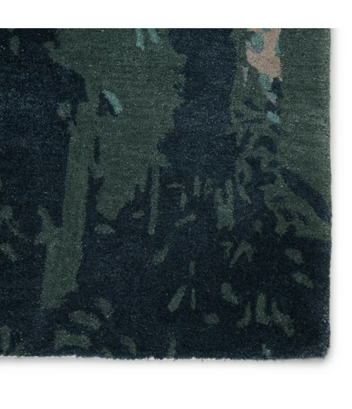 Jaipur Living Luella Handmade Abstract Teal/ Gray Area Rug (5'X8')