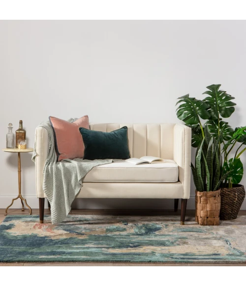 Jaipur Living Luella Handmade Abstract Teal/ Gray Area Rug (5'X8')