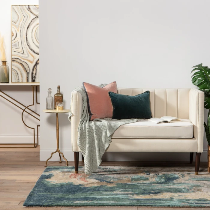 Jaipur Living Luella Handmade Abstract Teal/ Gray Area Rug (5'X8')