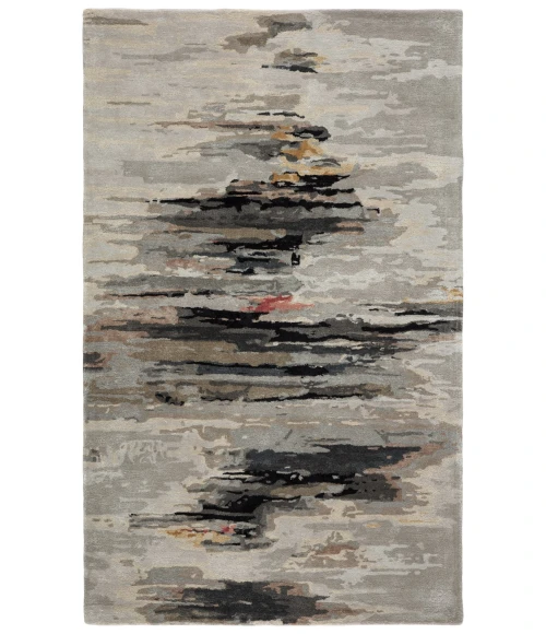 Jaipur Living Ryenn Handmade Abstract Gray/ Black Area Rug (8'X11')