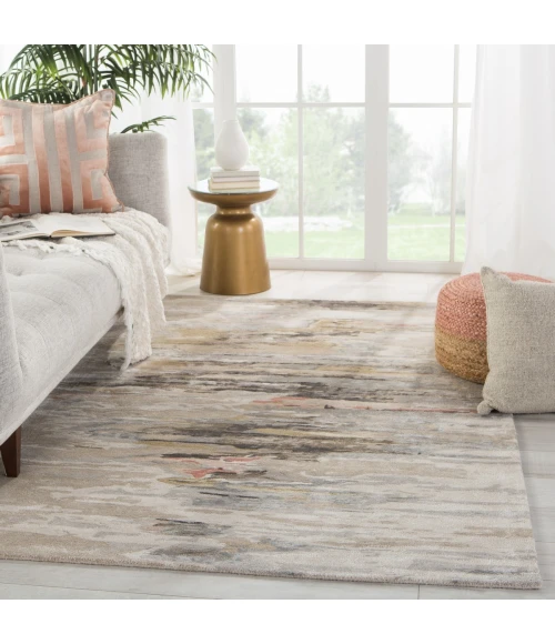 Jaipur Living Ryenn Handmade Abstract Taupe/ Blush Area Rug (5'X8')