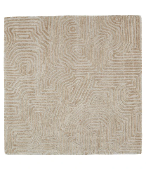 Jaipur Living Impress Handmade Abstract Beige Square Area Rug 8' SQR