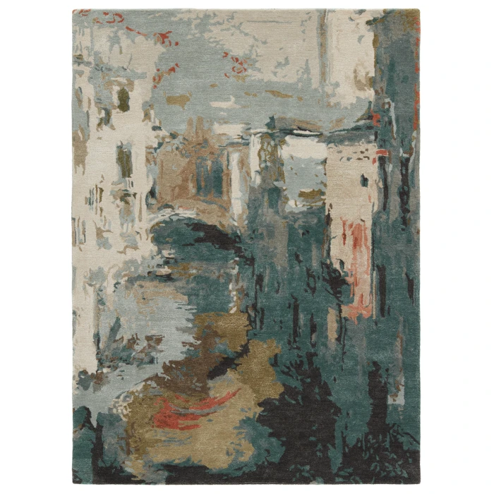 Jaipur Living Luella Handmade Abstract Green/ Gray Area Rug (5'X8')