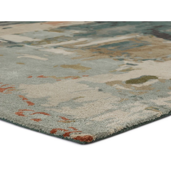 Jaipur Living Luella Handmade Abstract Green/ Gray Area Rug (5'X8')