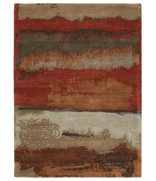 Jaipur Living Juna Handmade Abstract Red/ Brown Area Rug (8'X11')