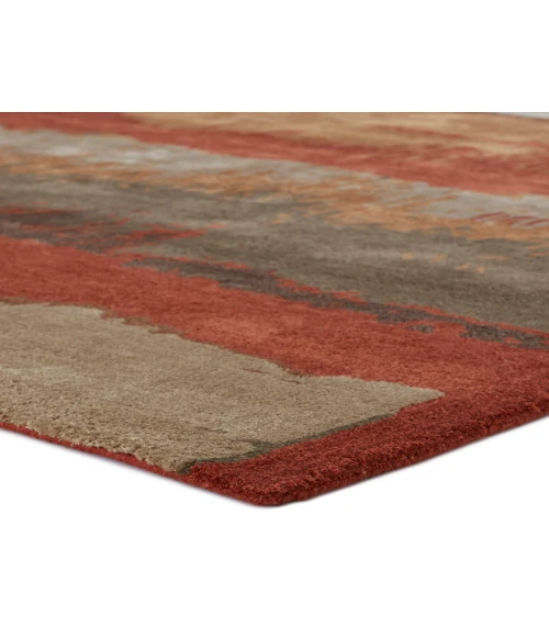 Jaipur Living Juna Handmade Abstract Red/ Brown Area Rug (8'X11')