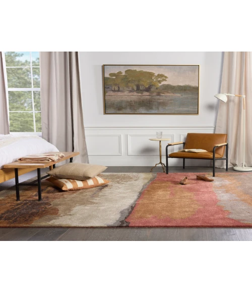 Jaipur Living Juna Handmade Abstract Red/ Brown Area Rug (8'X11')